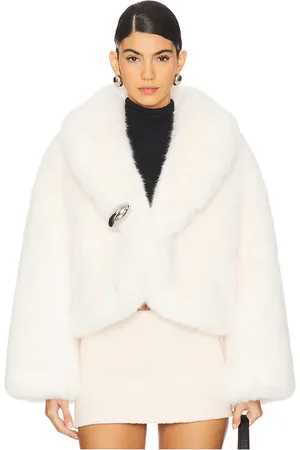 GIUSEPPE DI MORABITO Cropped Faux Fur Jacket in