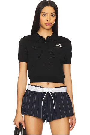 Alexander Wang Short Sleeve Polo Tee in