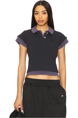 Alexander Wang Layered Shrunken Polo in