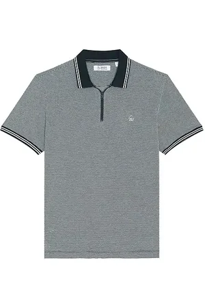 Original Penguin Jacquard 1/4 Zip Tipped Polo in