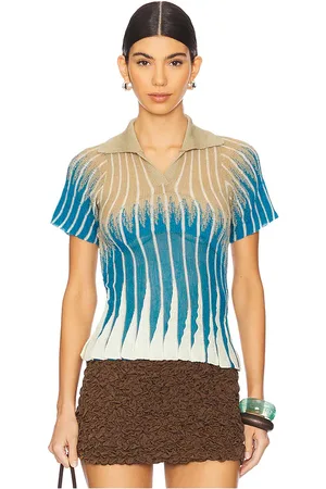 Isa Boulder Gradflare Polo Top in