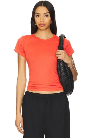 ÉTERNE Fitted Crewneck Short Sleeve Top in