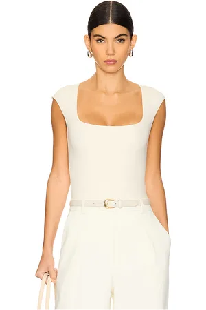Commando Neoprene Cap Sleeve Bodysuit in