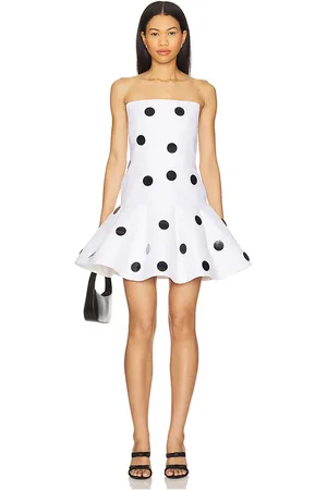 PRABAL GURUNG Strapless Flare Mini Dress in