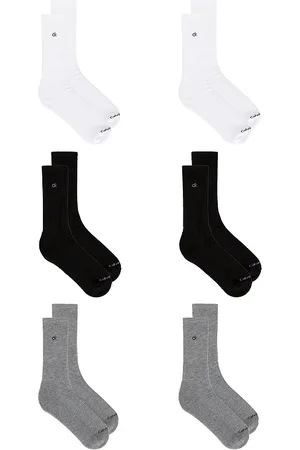 Calvin Klein 6 Pack Basic Cushion Crew Socks in