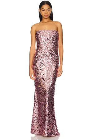 Bronx and Banco Farah Sequin Strapless Gown in