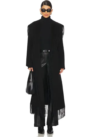 Simkhai Carrie Fringe Robe Coat in