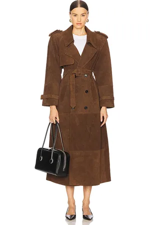 Susanna Chow Madison Suede Trench in