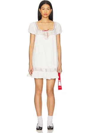Frankies Bikinis X Bella Hadid Western Poplin Mini Dress in