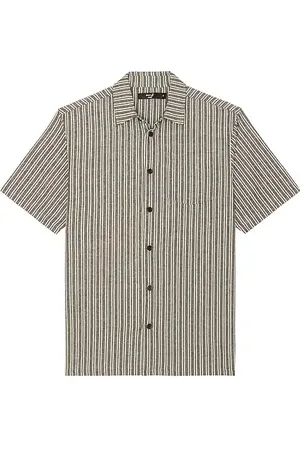 FORMER Reynolds Stripe Short Sleeve Shirt in