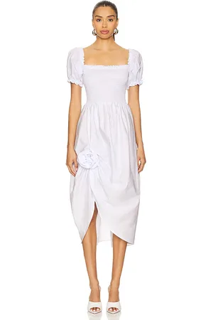 Sleeper Brigitte Cotton Dress With Rose Detail in