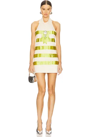 AREA Crystal Polo Dress in