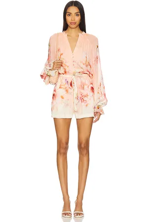 HEMANT AND NANDITA Romper With Tie Belt in