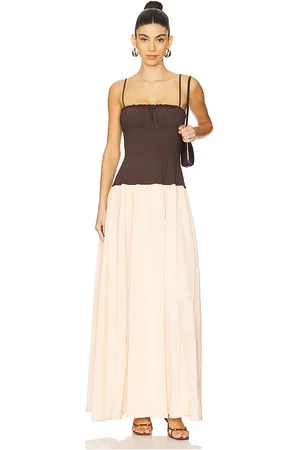 WeWoreWhat Ruffle Corset Maxi Dress in