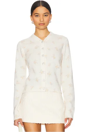 Ganni Printed Merino Cardigan in