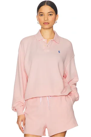 Ralph Lauren Island Fleece Long Sleeve Polo Sweatshirt in