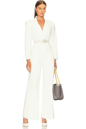 Norma Kamali Single Breasted Straight Leg Jumpsuit in