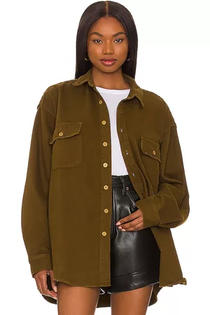 NSF Busy Boyfriend Shirt in - Army. Size L (also in M, S, XS).