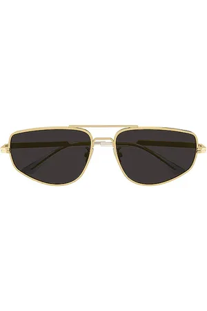 Bottega Veneta Light Ribbon Pilot Sunglasses in