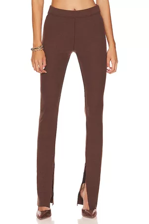 THE RANGE Slit Legging in - Chocolate. Size L (also in M, S, XS).