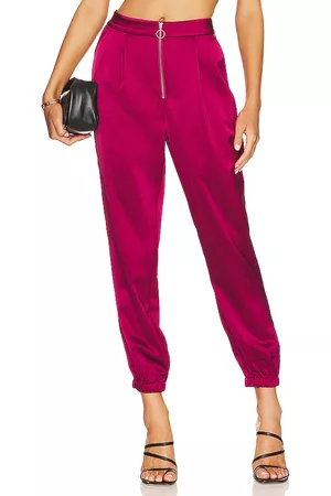 Paige Elyse Jogger in - Burgundy. Size 0 (also in 00, 10, 12, 2, 4, 6, 8).