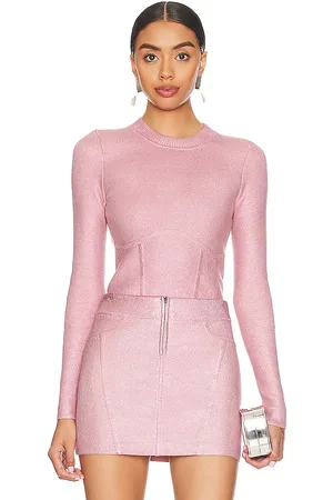 NBD Talya Metallic Coated Sweater in