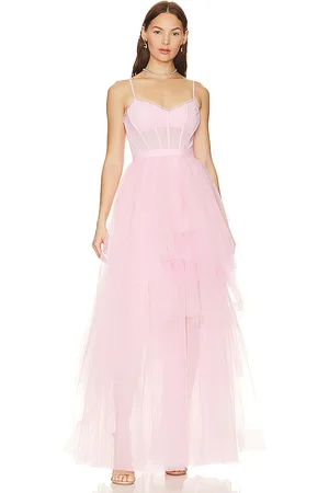 BCBG Max Azria Corset Tiered Gown in