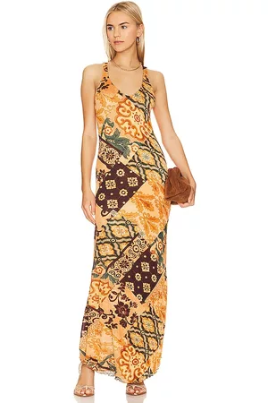Savannah Morrow Damen Kleider - Luzia Dress in - Orange. Size L (also in M, S, XL, XS, XXL, XXS).