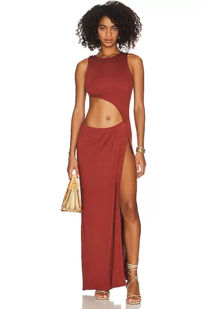Savannah Morrow Damen Kleider - Gia Dress in - Rust. Size L (also in M, S, XL, XS, XXL, XXS).
