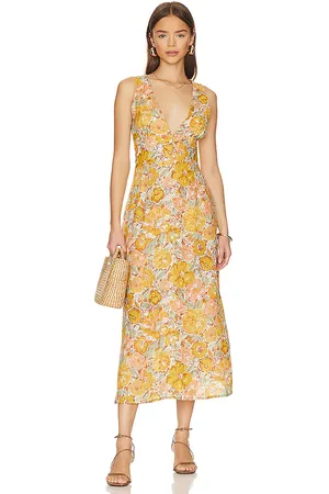 FAITHFULL THE BRAND Venere Midi Dress in