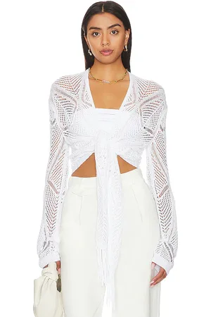 AUTUMN CASHMERE Tie Front Cardigan in