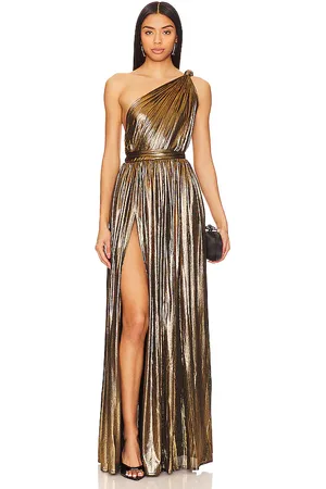 Bronx and Banco Goddess One Shoulder Gown in