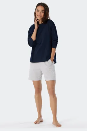 Schiesser Shirt langarm dunkeblau - Mix+Relax 34