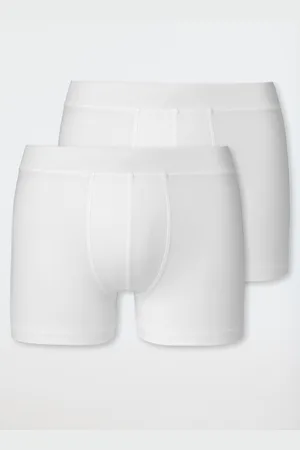 Schiesser Shorts 2er-Pack Organic Cotton weiß - 95/5 140
