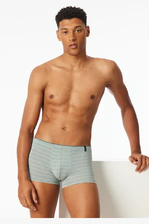 Schiesser Shorts Modal Streifen khaki - Long Life Soft 5