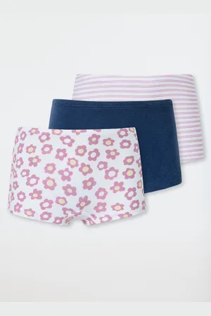 Schiesser Shorts 3er-Pack Blumen Streifen mehrfarbig - 95/5 92