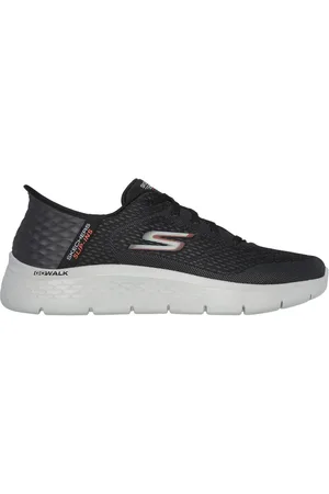 Skechers Slip-ins: GO WALK Flex - New World in Bleu Marine/Vert-Lime, Größe 39.5, Vegan, In der Maschine waschbar