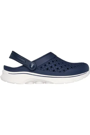 Skechers Foamies: GO WALK 7 - Ambition in Bleu Marine/Blanc, Größe 48.5, In der Maschine waschbar