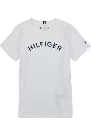 Tommy Hilfiger Mädchen Kurze Ärmel - T-Shirt für Kinder U HILFIGER ARCHED TEE madchen