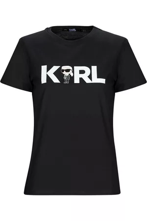 Karl Lagerfeld Damen Freizeitkleider - T-Shirt IKONIK 2.0 KARL LOGO T-SHIRT damen