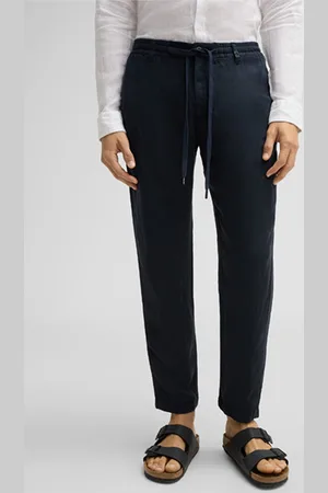 Strellson Leinenmix-Hose Saturn, navy