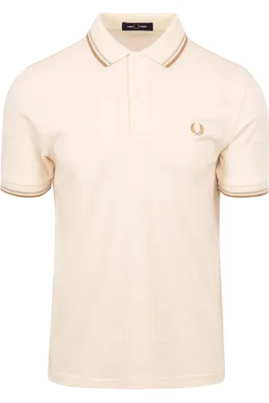 Fred Perry Polo M3600 Aus Weiß V17 Beige Wollweiß Größe S