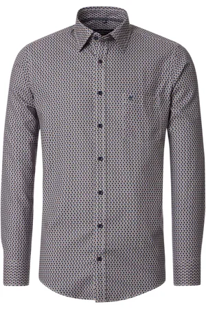 Casa Moda Freizeithemd Druck Multicolour Blau Größe 3XL