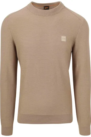 HUGO BOSS Pull Anion Braun Taupe Größe L