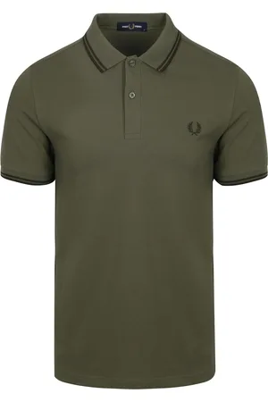 Fred Perry Polo M3600 Olivgrün W49 Dunkelgrün Grün Größe S