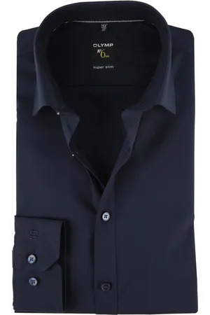Olymp Hemd No.6 Navy Dunkelblau Blau Größe 36