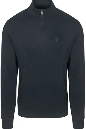 Lyle & Scott Lyle & Scott Half Zip Pull Tonal Navy Blau Dunkelblau Größe S