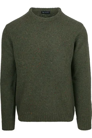 Suitable Pullover Tweed Wool Blend Grün Dunkelgrün Größe L