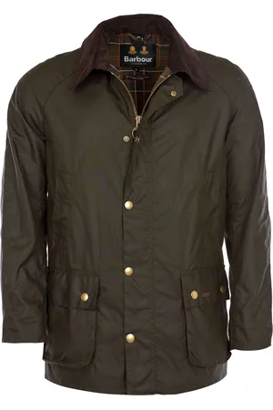 Barbour Ashby Wachsjacke Olive Braun Dunkelgrün Grün Größe S