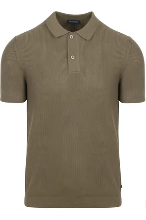 Suitable Respect Poloshirt Structure Knit Olivgrün Grün Dunkelgrün Größe M